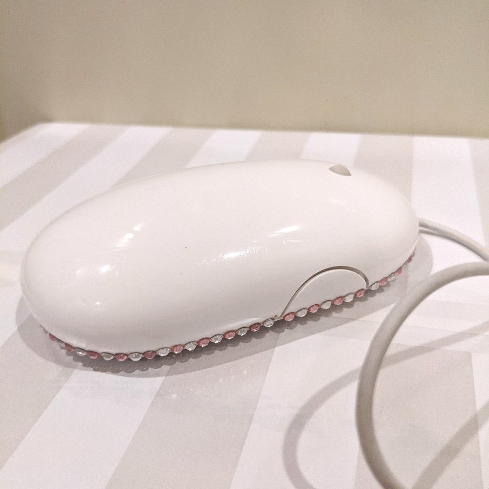 Apple USB Wired Mighty Mouse with Crystals